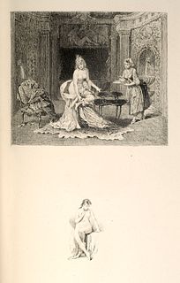 Gautier, Théophile Jean et Jeannette. Mit 24 Radierungen von A. D. Lalauze sowie einer Remarque-Suite der Tafeln avant la lettre. Paris, Ferroud, 1894
