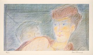 Henric, Jacques Pierre Klossowski. Paris, Adam Biro, 1989. Mit einer farbigen Originallithographie. Quer.-4°. Lwd.-Kasette.