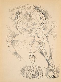 Masson, André Mythologies. Mit 40 Zeichnungen (inkl. Umschlag) von Masson. Paris, La Revue Fontaine, 1946. 78, (16) S. Gr.-4°Illustr. OBrosch.