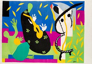 Matisse (nach), Henri La Tristesse du Roi. 1952. Farblithographie auf Vélin. Blattmaße 35 x 50,5 cm.