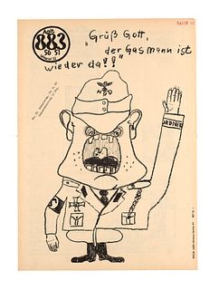 Agit 883 bzw. Agit 883 56 51. Nahezu komplette  Sammlung der bekannten anarchistisch-radikalen Zeitschrift aus West-Berlin, die mit wechselnden Untert