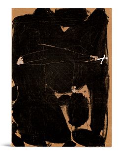Tàpies, Antoni Tàpies. Sculptures et Cartons. Mit zahlr. Abb., z.T. farb. Zürich, Galerie Lelong, 1989. 6 lose gefaltete Bll. 4°. Ill. OPapp-Umschlag 