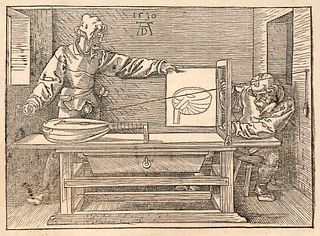 Dürer, Albrecht Versus e Germanica lingua in Latinam, pictoribus, fabris aerariis e lignariis, lapicidis, statuariis, & universiis demum qui circino, 