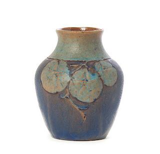 An American Arts and Crafts Pottery Vase, Height 5 3/4 inches.