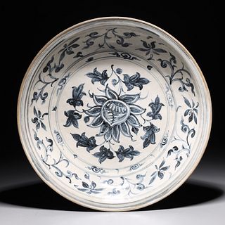 Chinese Blue & White Ming Charger
