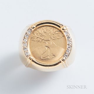 14kt Gold Foxwoods Casino Ring