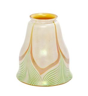A Steuben Glass Shade, Height 4 3/4 inches.