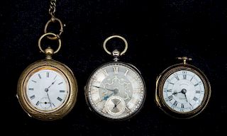 Miscellaneous Group of Three Pocket Watches