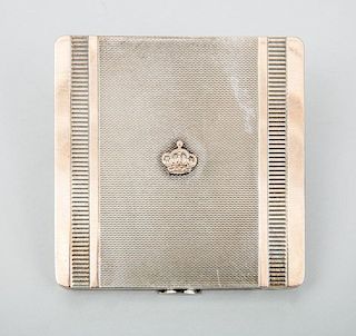 English Silver and Parcel-Gilt Cigarette Case