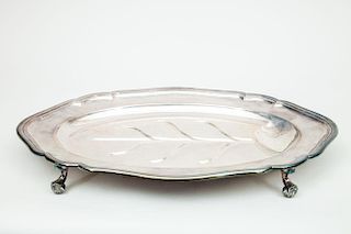 English Silver-Plated Well-and-Tree Platter