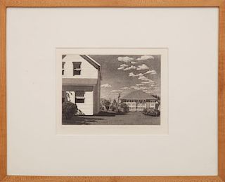 Altoon Sultan (b. 1948): Two Houses, Junenberg, Nova Scotia; and House and Yard, Cutchogue, Long Island, New York