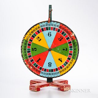 Painted Wood Wheel of Chance
