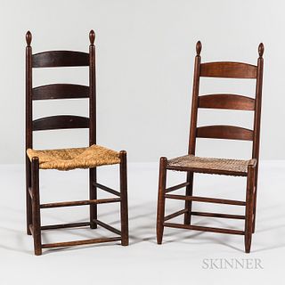 Shaker Cherry Slat-back Side Chair with Tilters