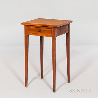 Federal Cherry Inlaid One-drawer Stand