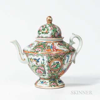 Rose Medallion Export Porcelain Teapot