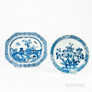 Two Export Porcelain Serving Dishes