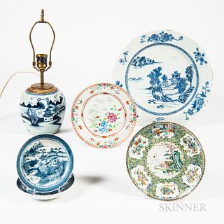 Seven Export Porcelain Table Items