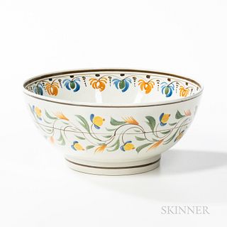 Pearlware Punch Bowl