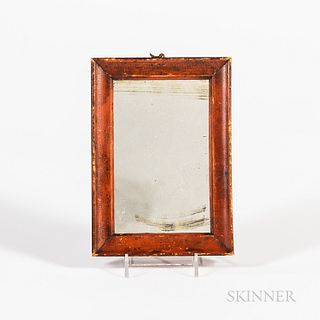Small Red-painted Mirror