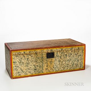 Paint Decorated Pine Box