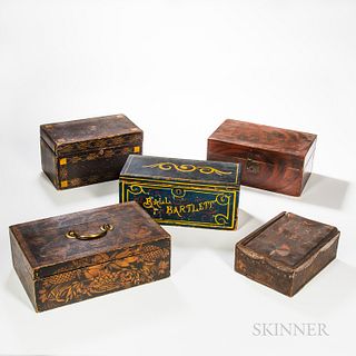 Five Painted Boxes