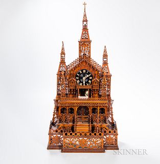 Fretwork Cathedral Clock