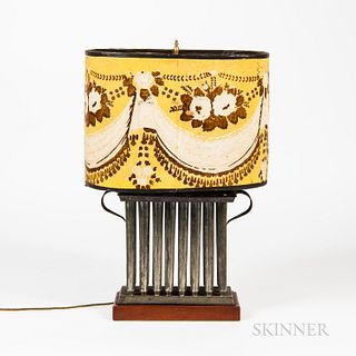 Tin Candle Mold Converted to Lamp