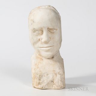 Small Carved Marble Bust