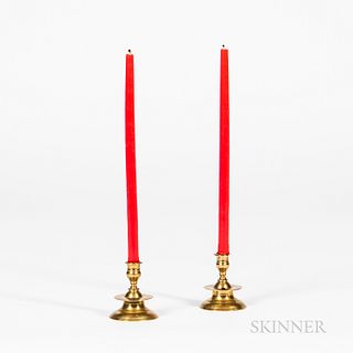 Pair of Brass Capstan Candle/Tapersticks