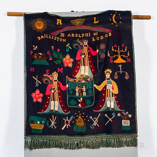 Embroidered Fraternal Lodge Banner