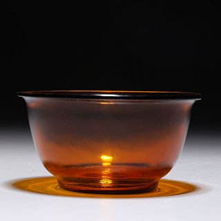Antique Chinese Beijing Glass Bowl