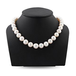 10-12mm White South Sea Pearl Necklace