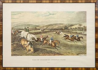 After Francis Calcraft Turner (1795-1846): Vale of Aylesbury Steeple Chase: Plates 1, 2, and 3