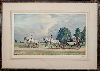 After Alfred J. Munnings (1878-1959): Carriage Ride
