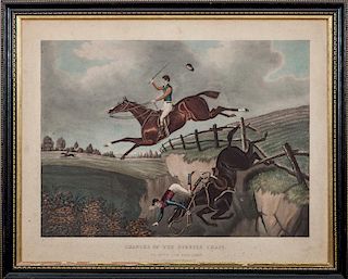 After James Pollard (1792-1867): Chances of the Steeple Chase: Plates 1, 3, 4, and 6