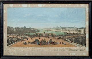 After Jacques Rigaud (c. 1681-1754): A View of Paris
