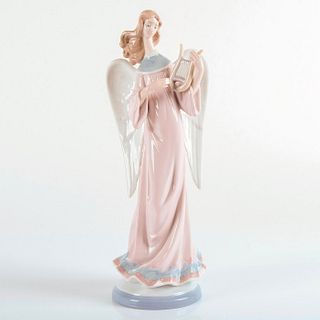 Angel with Lyre Candleholder 1005949 - Lladro Porcelain Figurine