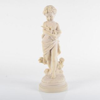 Biscuit de Sevres Statue, Child with Birds