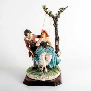 Couple Swinging - Capodimonte Figurine