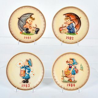 4pc Goebel Porcelain Annual Plates