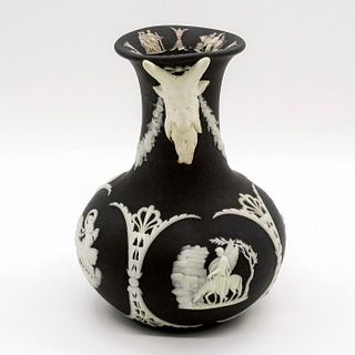 Rare Wedgwood Jasperware Black Basalt Bud Vase