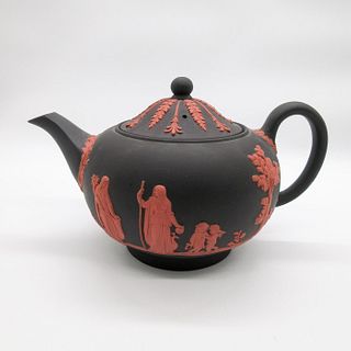 Wedgwood Black Jasperware Lidded Teapot