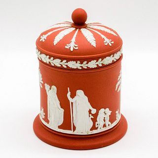 Wedgwood Jasperware Terracotta Lidded Jar