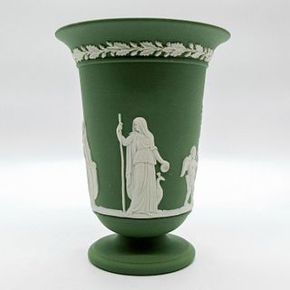Wedgwood Sage Green Jasperware, Small Vase