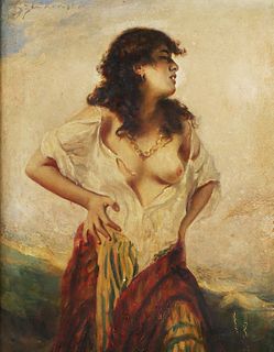 BOLESLAW von SZANKOWSKI, O/C Nude Portrait