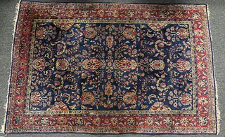 Antique Persian Blue Sarouk Oriental Rug