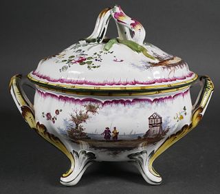 Antique French Lidded Bowl A. Clerissy 