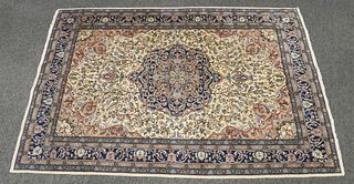 Vintage Fine Persian Kashan Oriental Rug