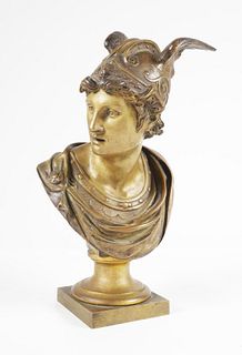 Antique Bronze Bust of Mercury