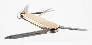 J.A. Henckels 14K Gold Pocket Folding Knife